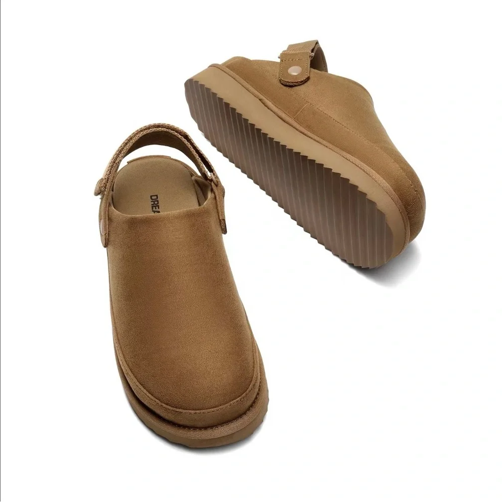 Dream Pairs Round-Toe Platform Mule Clogs Indoor/Outdoor Memory-Foam - Picture 6 of 8